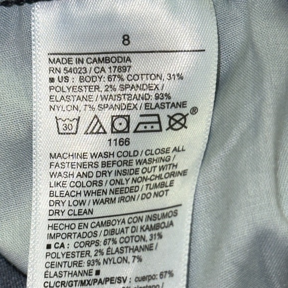 Old Navy Maternity Skinny Full Panel Jeans Cotton/Polyester Size 8 - Picture 6 of 7